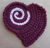 Twisted Strands Crocheted Heart